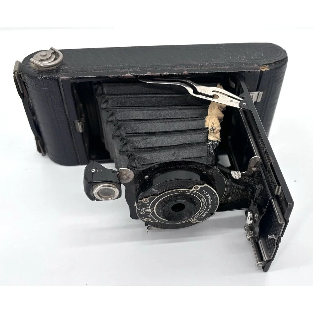 Vintage No 1A Pocket Kodak Folding Bellows Camera Kodex Shutter Film TV Prop